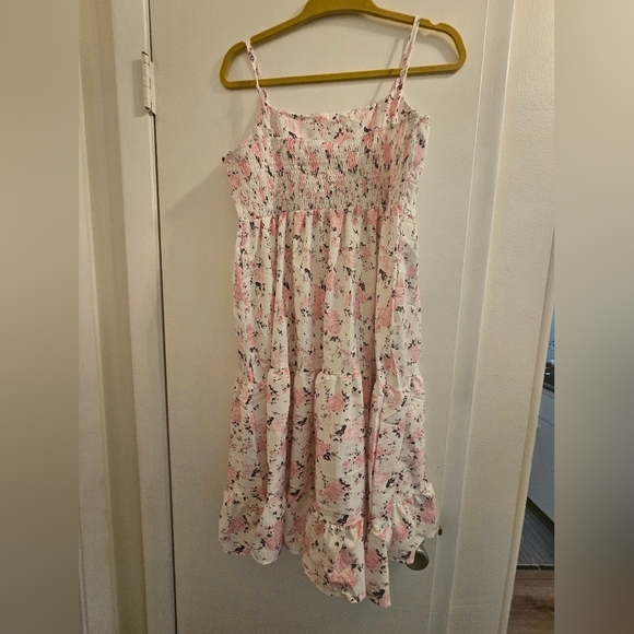 Floral Pink Ladies Sun Dress - Picture 2 of 5